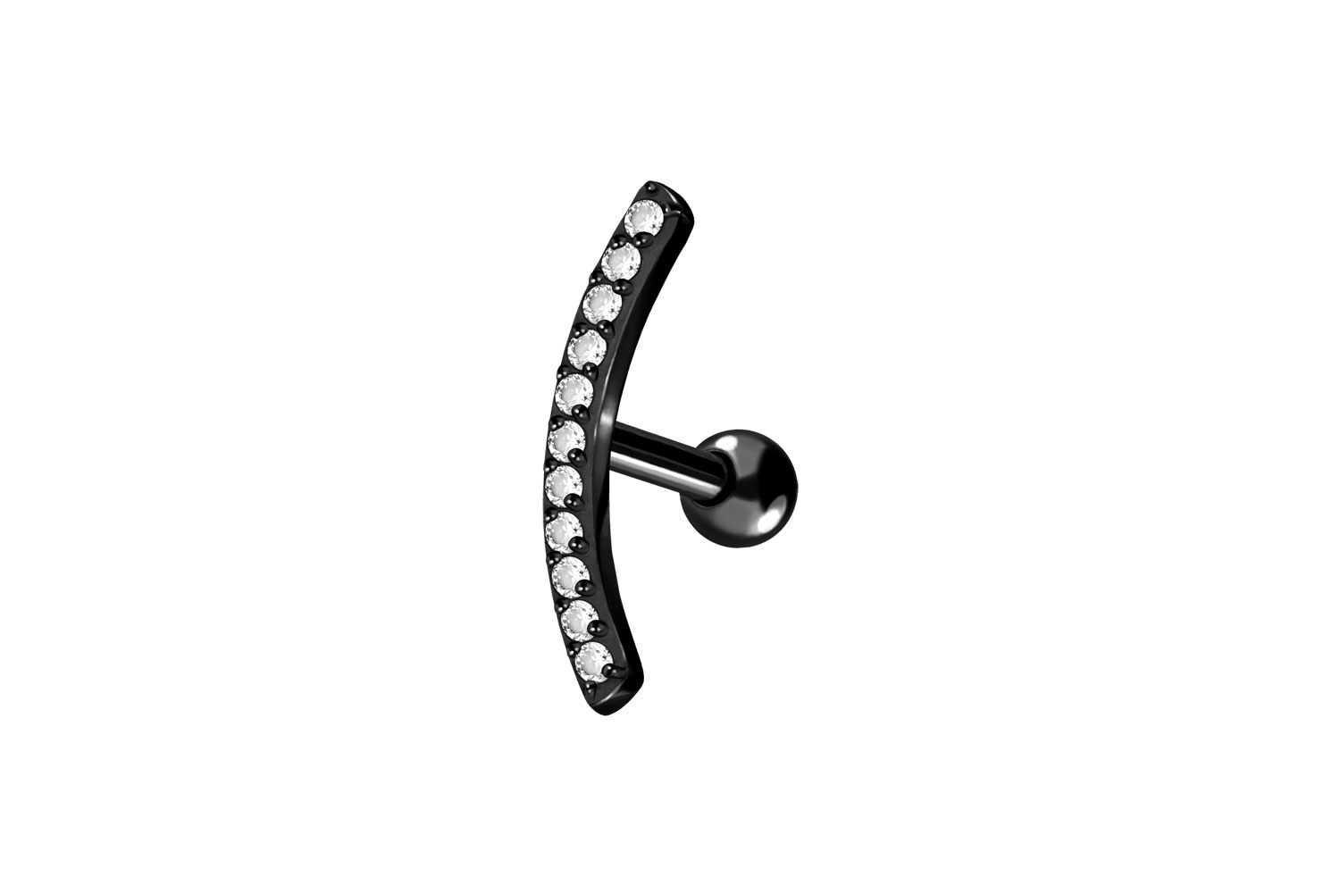 Titan Ohrpiercing KRISTALLBOGEN